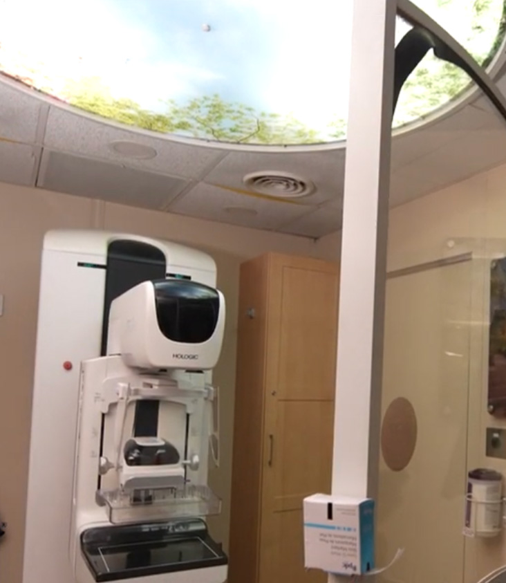 Click to view video of the mobile mammogram truck