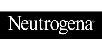 Neutrogena wordmark logo on a black banner