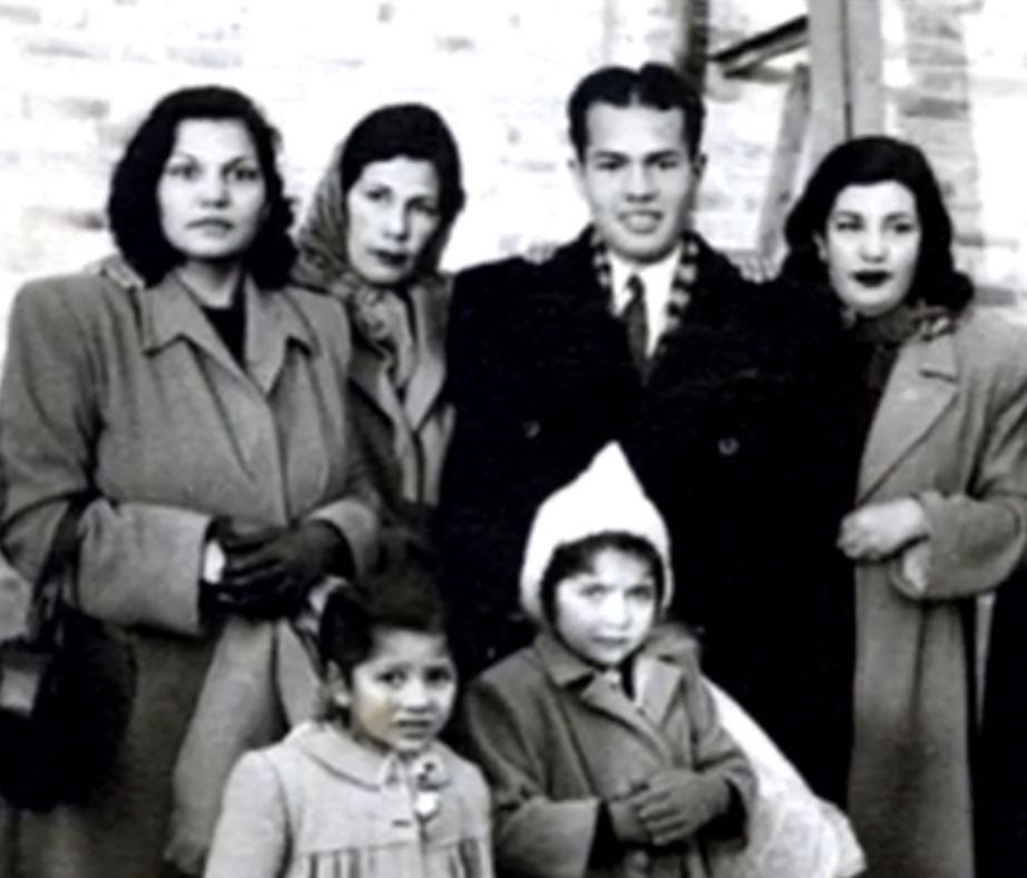 black and white photo of founding family